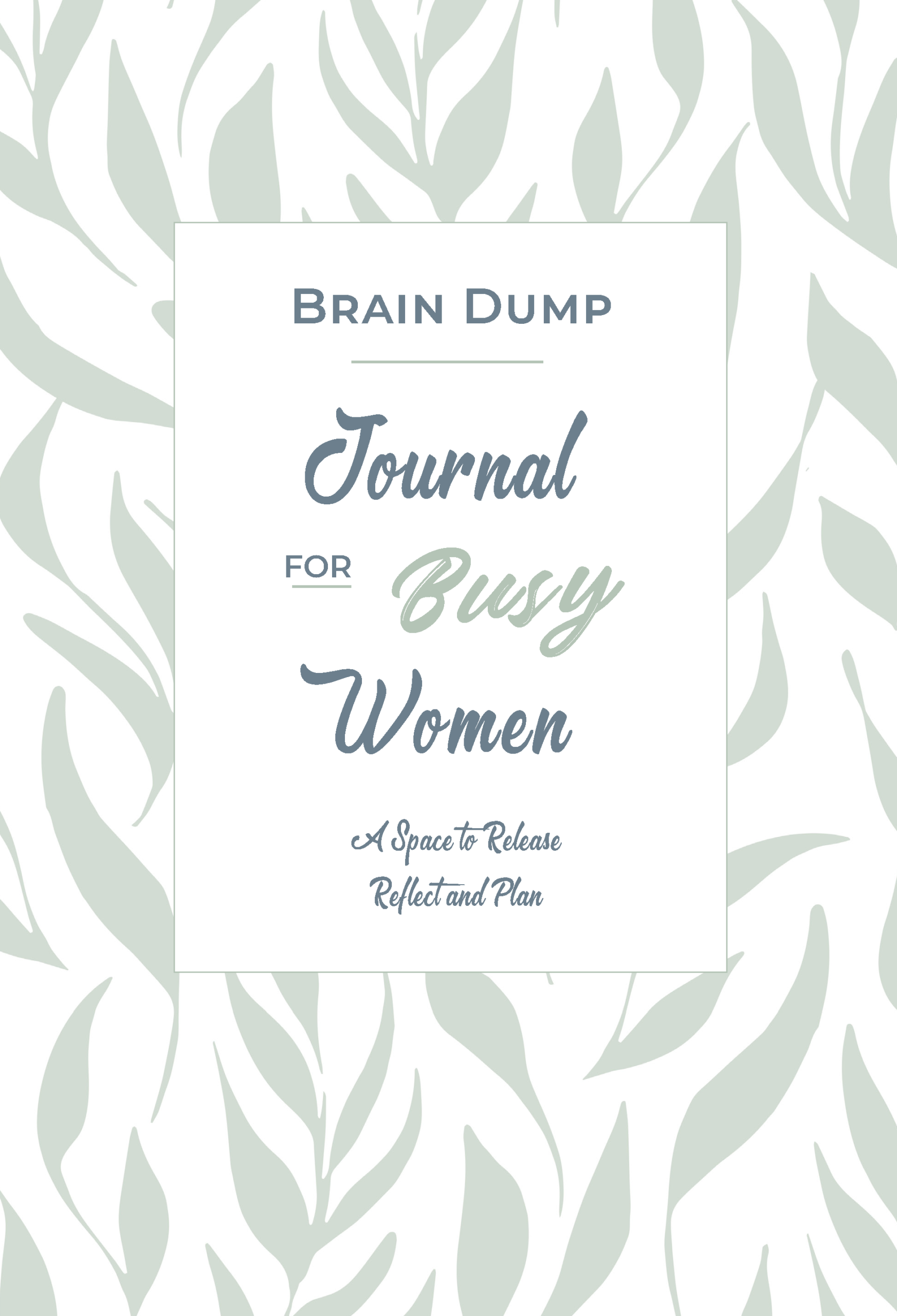 Brain Dump Journal for Busy Women cover